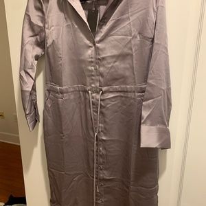 Banana republic silk shirt dress (new)